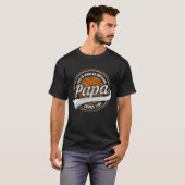 Vatertochter Eltern Starkes Retro T-Shirt (Vorne ganz)