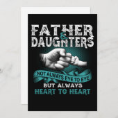 Vatertochter hören immer Geschenke für Vater zu He Ankündigung (Vorne/Hinten)