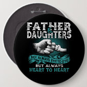 Vatertochter hören immer Geschenke für Vater zu He Button (Vorne & Hinten)