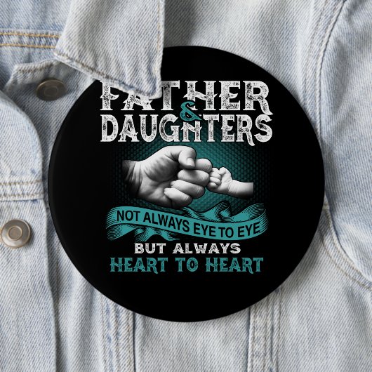 Vatertochter hören immer Geschenke für Vater zu He Button (Beispiel)