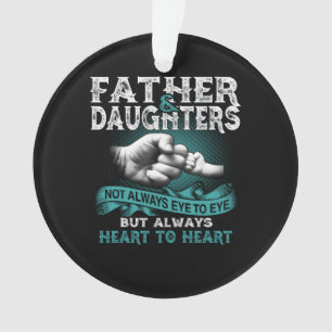 Vatertochter hört immer Geschenk für Vater Ornament