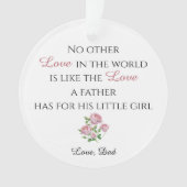 Vatertochter Ornament mit Foto (Vorderseite)