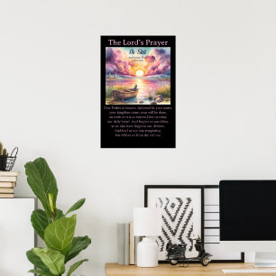 Vaterunser - Friedliche Uferkunst Poster