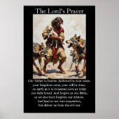 Vaterunser Guter Hirte liefert Lamm Wölfe Poster (Vorne)