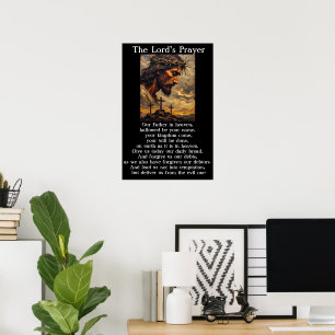 Vaterunser-Kalvarienberg-Sonnenuntergangs-Gnaden-K Poster