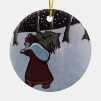 (Vaterweihnachtsverzierung) Keramik Ornament