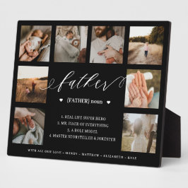 Vaterwörterbuch Definition 8 FotoCollage Schwarz Fotoplatte