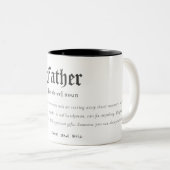 Vaterwörterbuch Definition Personalisiertes Gesche Zweifarbige Tasse (VorderseiteRechts)