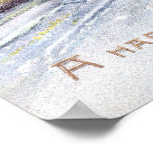 Vaterzeit und Ausbildung Vintages Neujahr Poster (Ecke)