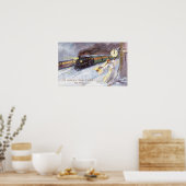 Vaterzeit und Ausbildung Vintages Neujahr Poster (Küche)