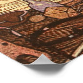 Vaterzeit Vintages neues Jahr Poster (Ecke)