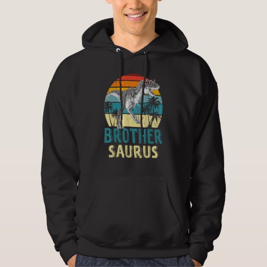 Vathers Day Brothersaurus T Rex Dinosaurier Brothe Hoodie (Vorderseite)