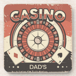 Vathers Day Casino Roulette Rad Getränkeuntersetzer