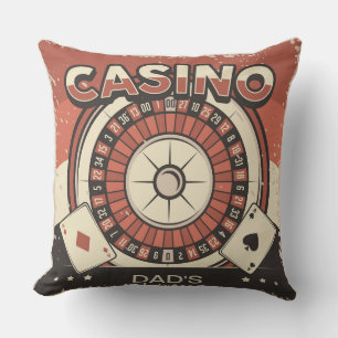 Vathers Day Casino Roulette Rad Kissen