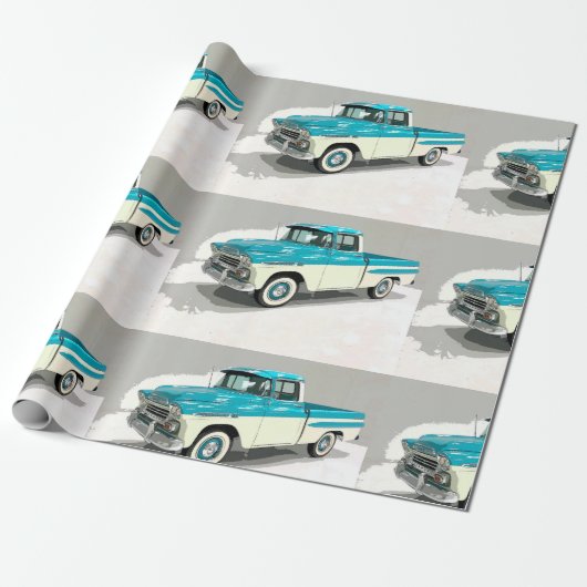 Vathers Day Classic Chevy Truck Geschenkpapier (Ungerollt)