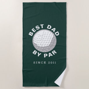 Vathers Day Golf Best Vater Par Custom Golf Strandtuch
