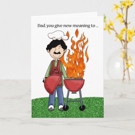 Vathers Day Grilling Karte (Gelbe Blume)