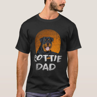 Vathers Day Hund Vater Geschenk Rottweiler T-Shirt