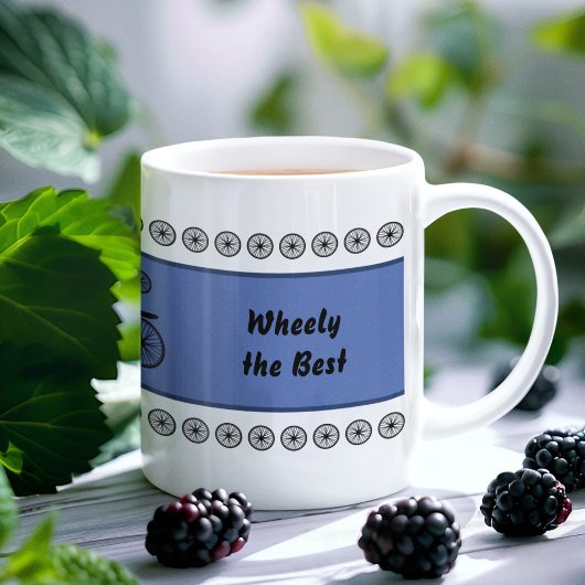 Vathers Day lustiger Radfahrer-Sondertext Tasse