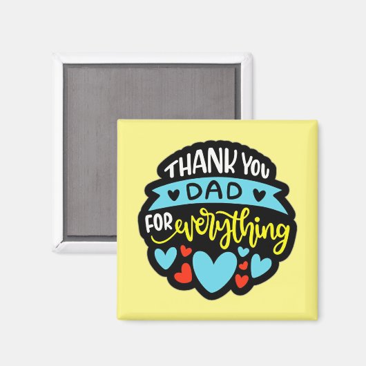 Vathers Day Magnet (Vorderseite/Rückseite)