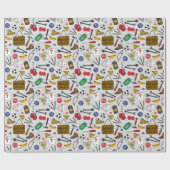 Vathers Day Man Shed Beer Den Geschenkpapier (Flach)