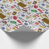 Vathers Day Man Shed Beer Den Geschenkpapier (Ecke)