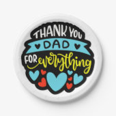 Vathers Day Paper Plate Pappteller (Vorderseite)