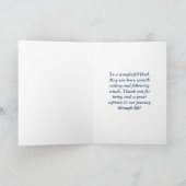 Vathers Day Segelboot Captain Karte (Innenseite)