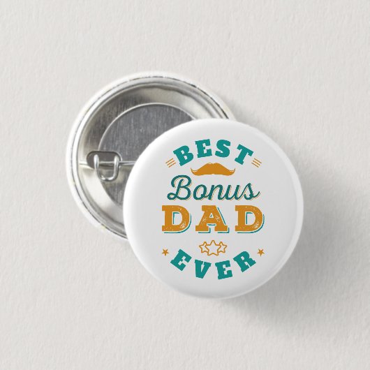 Vathers Day Stepdad Keepake Novelty Button (Vorne & Hinten)