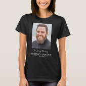 Vathers Funeral | Vater Foto Memorial T-Shirt (Vorderseite)