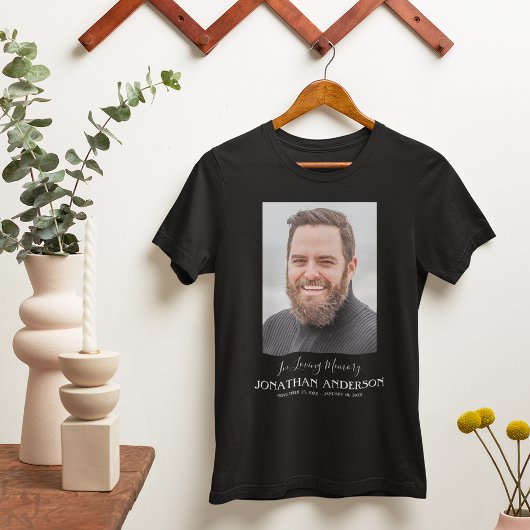 Vathers Funeral | Vater Foto Memorial T-Shirt