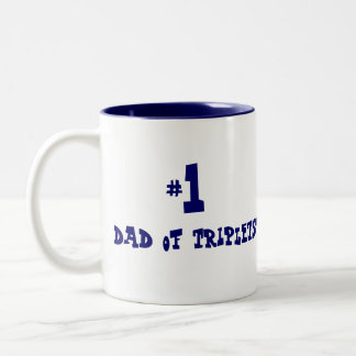 Vati #1 der Dreiergruppen Zweifarbige Tasse