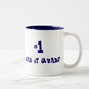 Vati #1 der Viererkabel Zweifarbige Tasse
