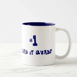 Vati #1 der Viererkabel Zweifarbige Tasse