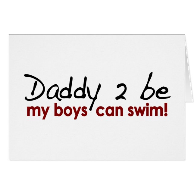 Vati 2 ist Jungen kann schwimmen (Vorderseite (Horizontal))