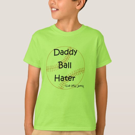 Vati-Ball-Hasser-Jugend-Sport Tek Leistungst-stück T-Shirt (Vorderseite)