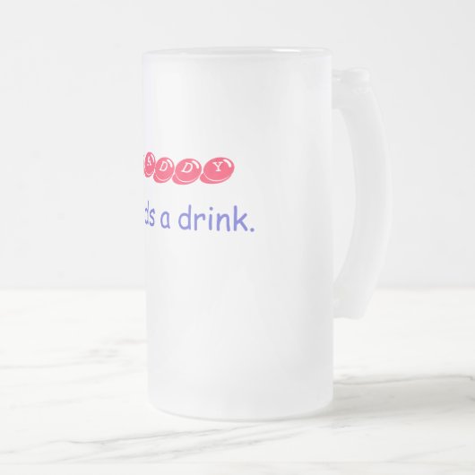 VATI, Bedarf ein Getränk Mattglas Bierglas (VorderseiteRechts)