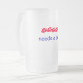 VATI, Bedarf ein Getränk Mattglas Bierglas (Vorderseite Links)