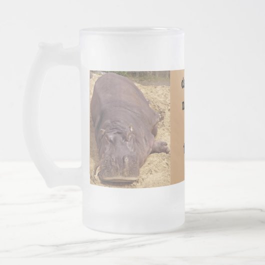 Vati benötigt ein TIMEOUTlustige Mattglas Bierglas (Links)