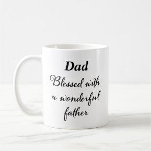 Vati gesegnet mit einem wunderbaren Vater Lustiger Kaffeetasse