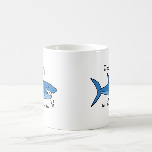 Vati-Haifisch Doo Doo Doo Kaffeetasse (Mittel)