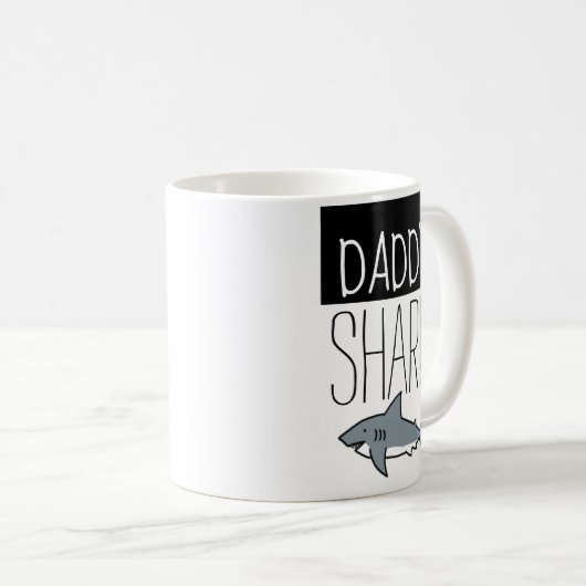 Vati-Haifisch-Tasse Kaffeetasse (VorderseiteRechts)