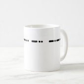 VATI in der Morsealphabet-Tasse Kaffeetasse (VorderseiteRechts)