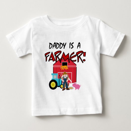 Vati ist ein Bauers-T-Shirts und Geschenke Baby T-shirt (Vorderseite)