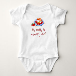 Vati ist ein Gebäck-Kochs-Baby-T - Shirt