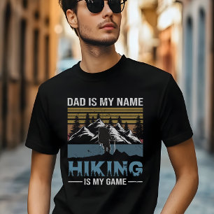 Vati ist mein Name Wandern ist mein Spiel T-Shirt