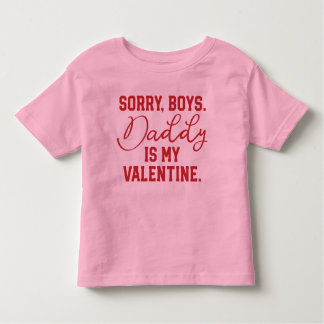 Vati ist mein Valentine-T-Shirt Kleinkind T-shirt