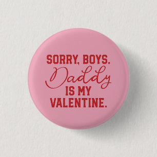Vati ist mein Valentinsgruß-Knopf Button
