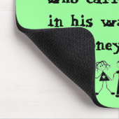 Vati kein Geld Mousepad (Ecke)