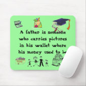 Vati kein Geld Mousepad (Mit Mouse)